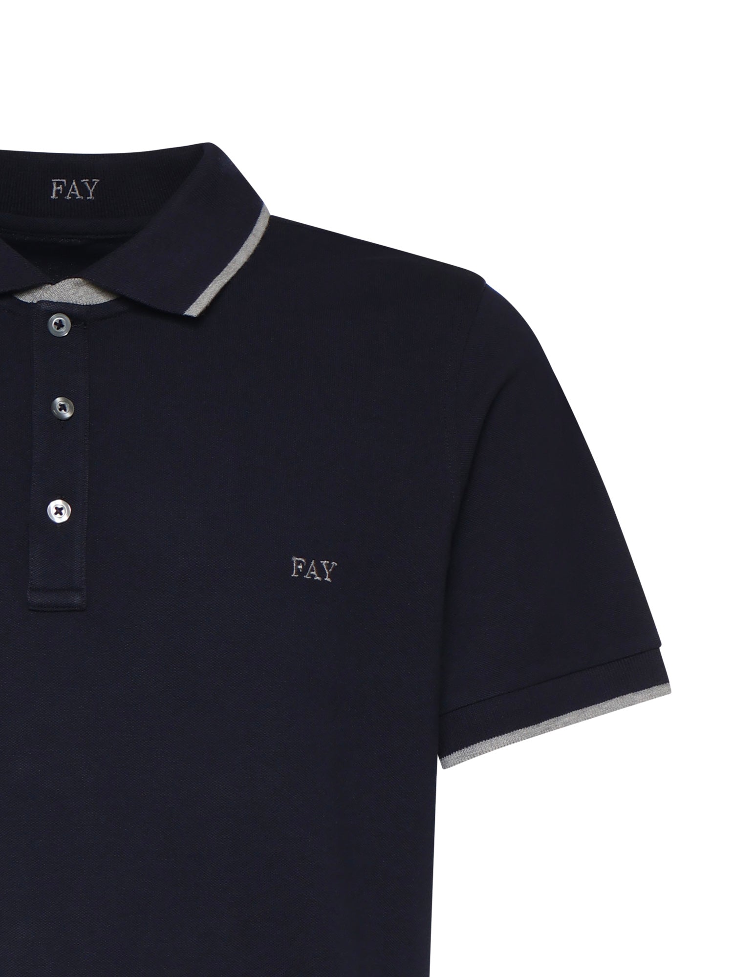 Fay T-shirts and Polos Blue Cotton
