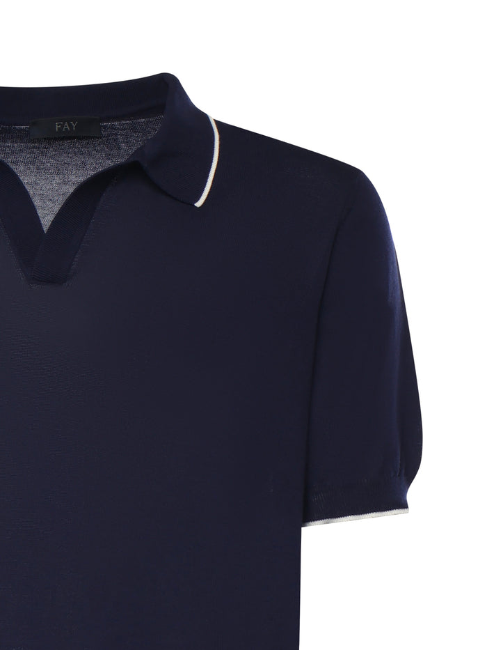 Fay T-shirts and Polos Blue Cotton