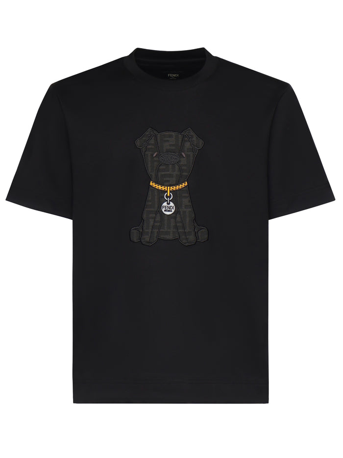 Fendi T-shirts and Polos Black Cotton
