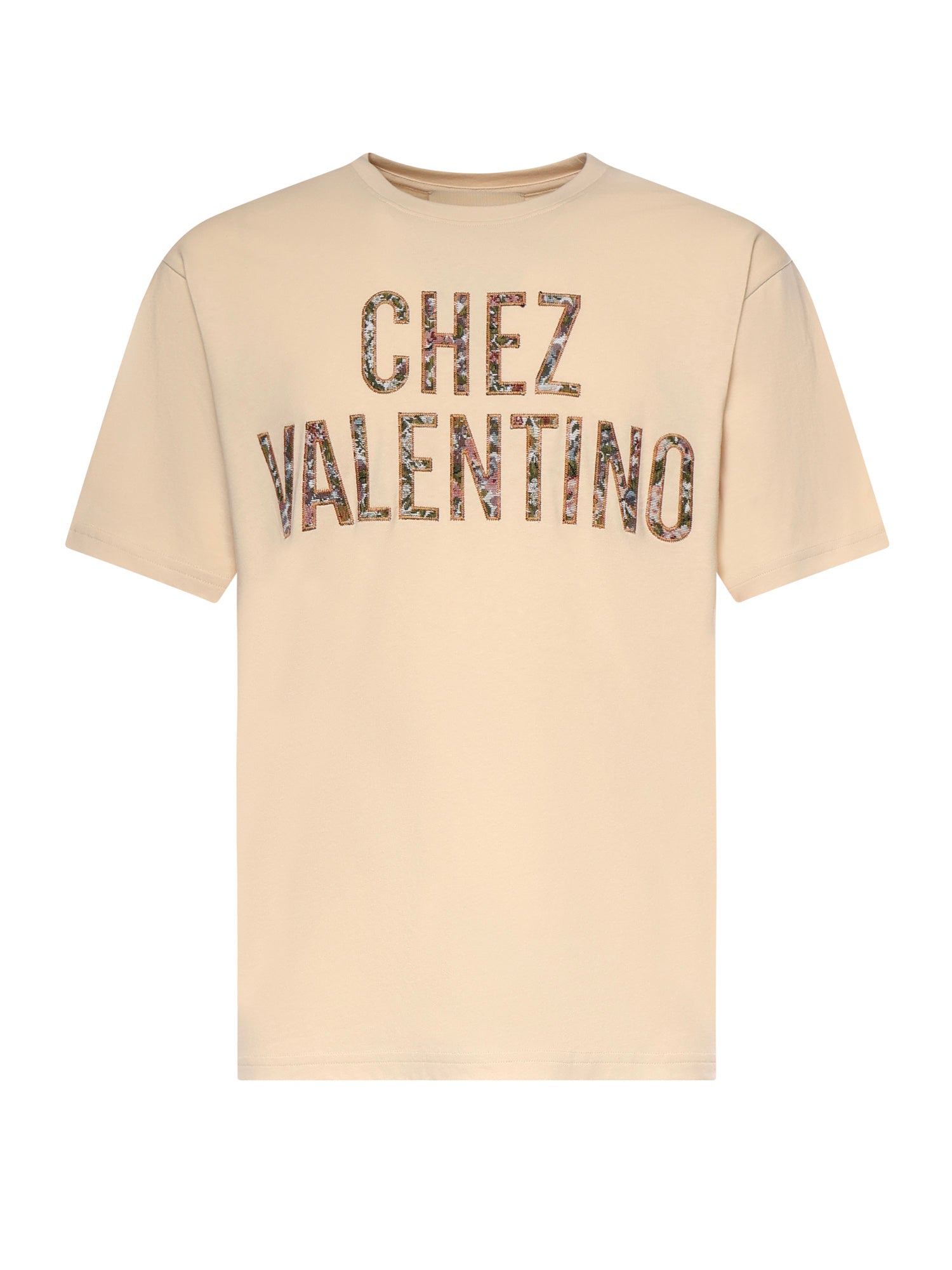 Valentino Garavani T-shirts and Polos Beige Cotton