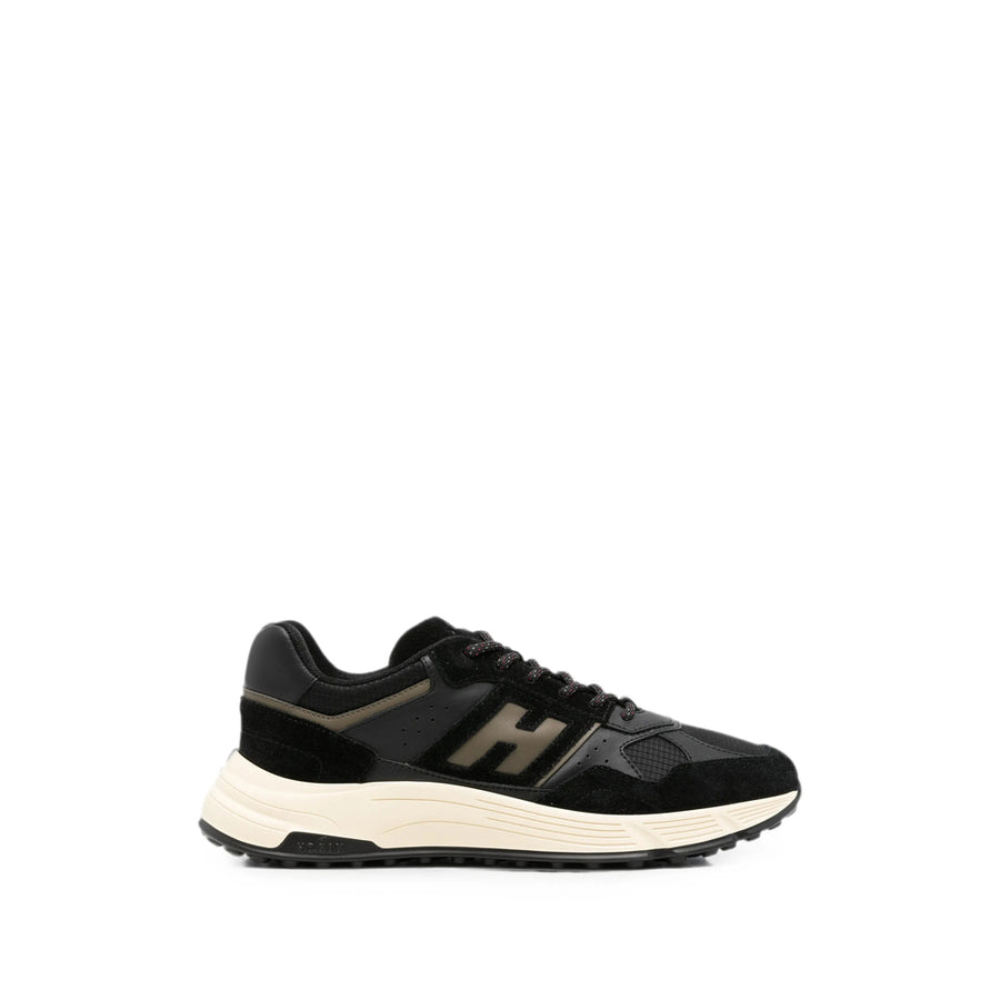 Sneakers Black Suede Panel Outer: Calf Leather Trainers
