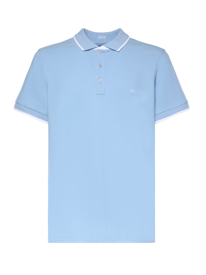 Fay T-shirts and Polos Blue Cotton