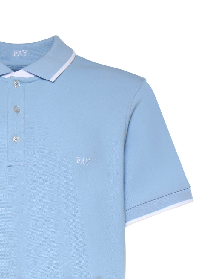 Fay T-shirts and Polos Blue Cotton