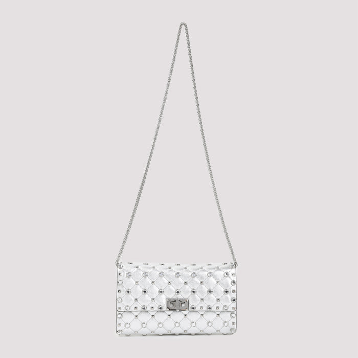 Shoulder Bag Metallic Lambskin Studs