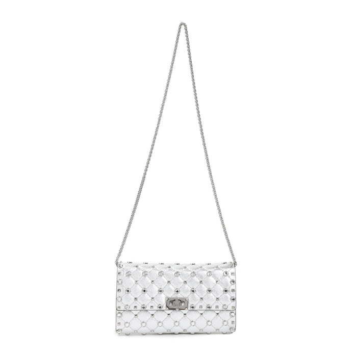 Shoulder Bag Metallic Lambskin Studs