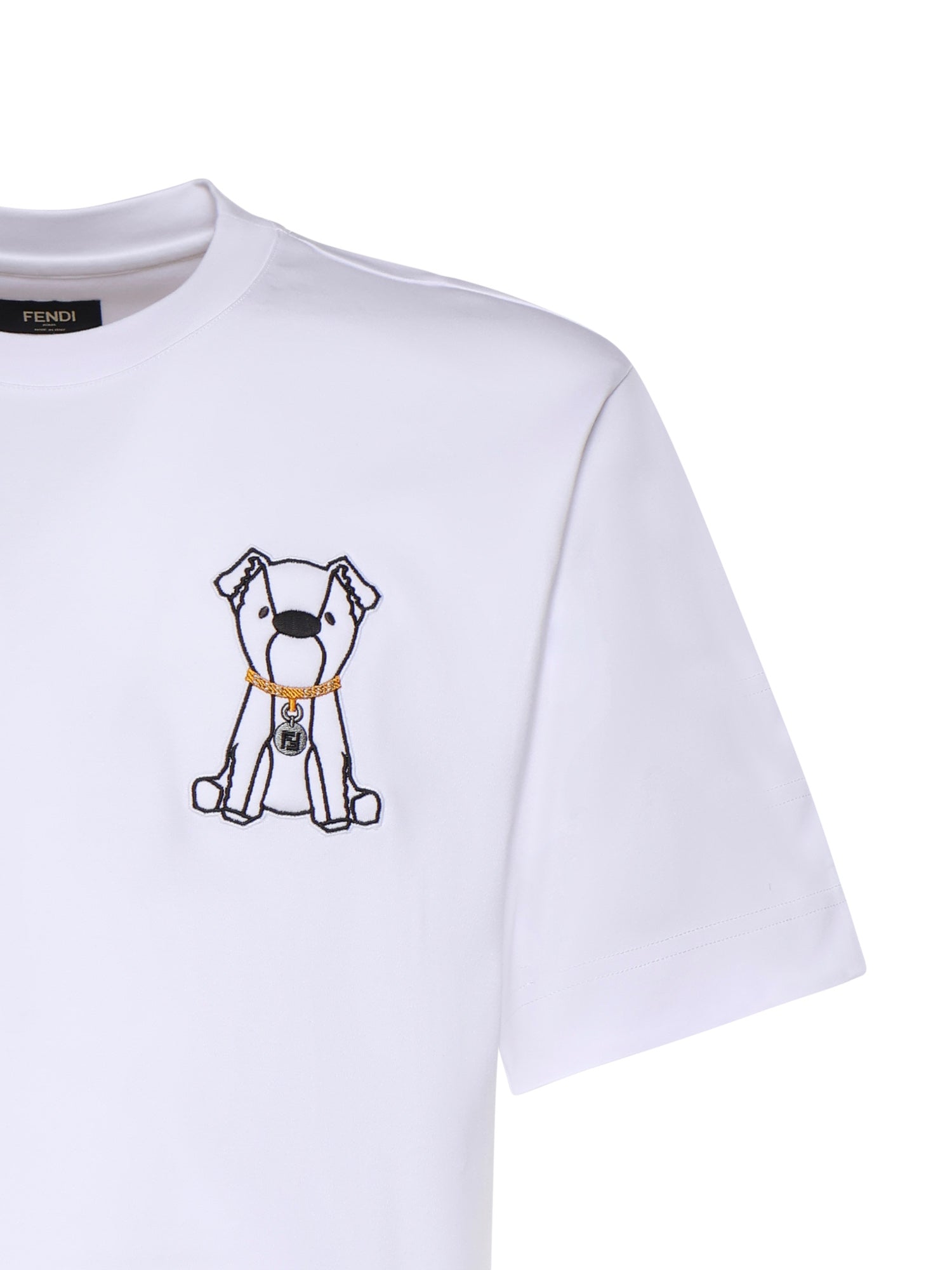 Fendi T-Shirts And Polos White Cotton