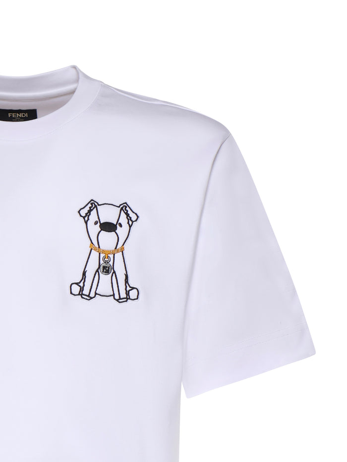 Fendi T-Shirts And Polos White Cotton