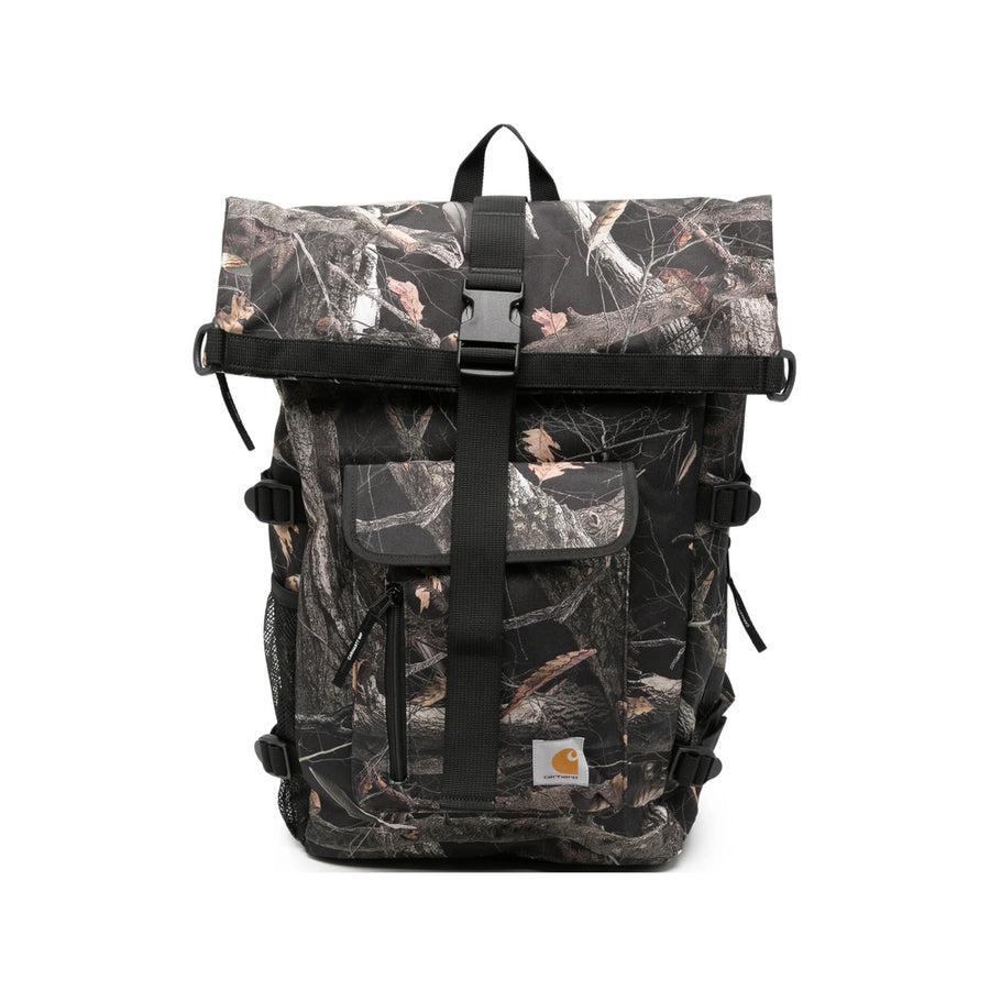 Backpack Philis Green Logo Patch Polyester Backpacks