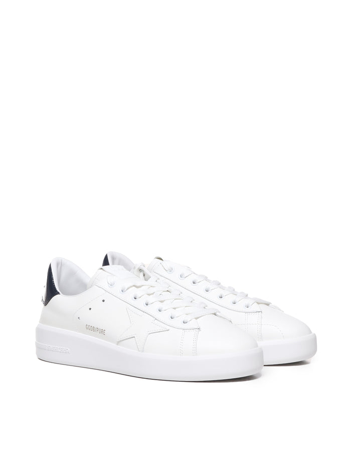Golden Goose Sneakers White Blue Cowskin