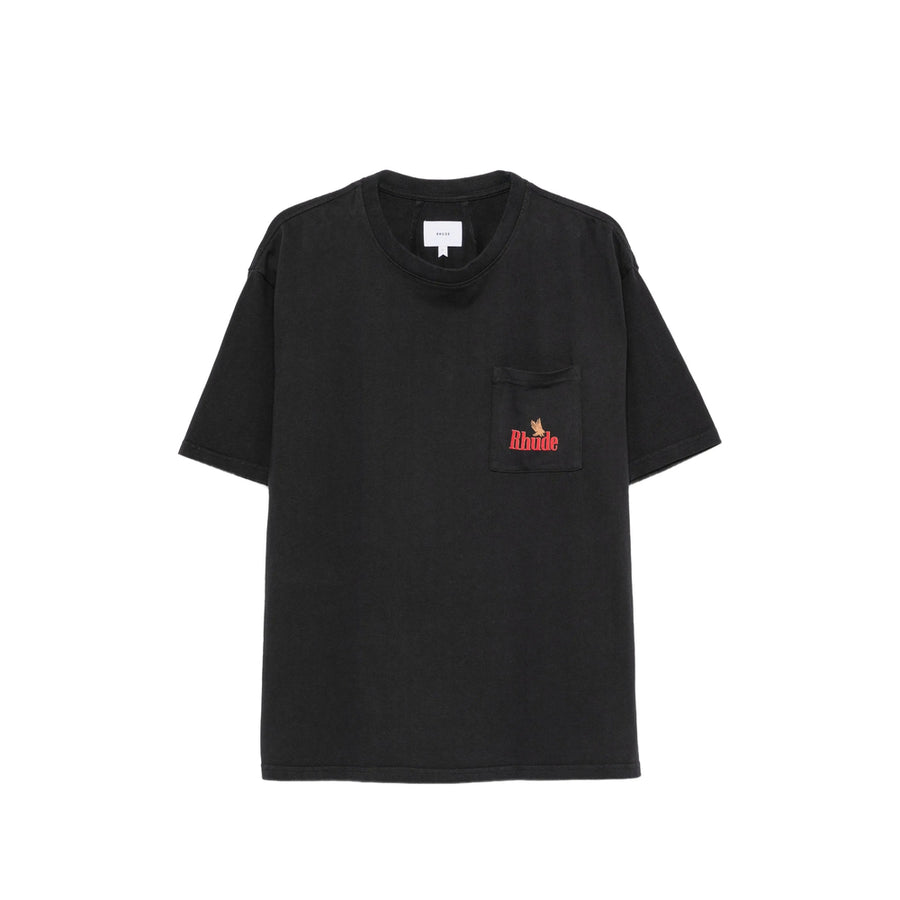 T-Shirt Black Cotton T-shirts And Polos