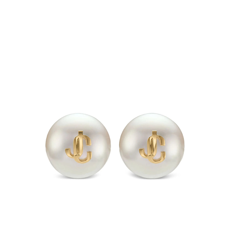Stud Earrings Maxi Pearl White-Gold White/gold Resin; Gold-plated Metal Bracelets
