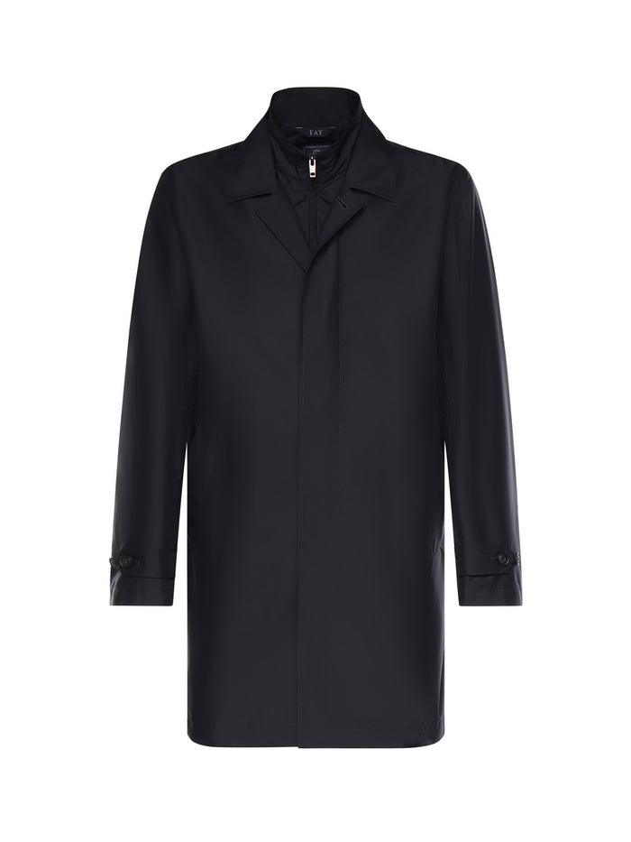 Fay Coats Blue Polyester