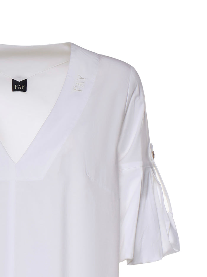 Fay Dresses White Cotton