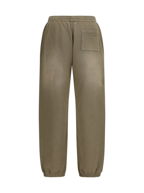 Sweatpants Journey Bleached Washed Beige Cotton Sweatshirts