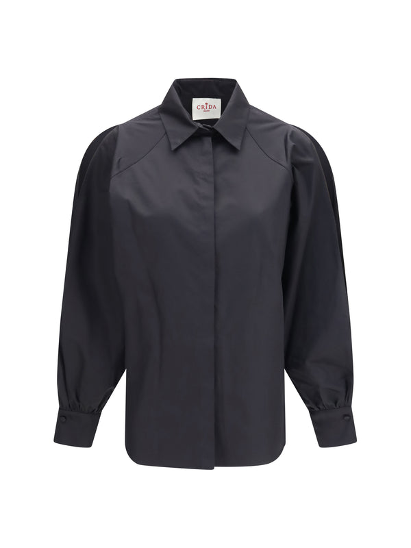 Crida Milano 100% Cotton shirt in black