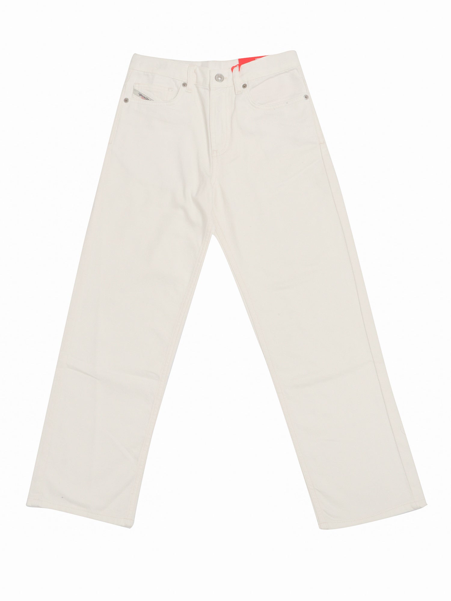 5 pockets White Cotton Jean