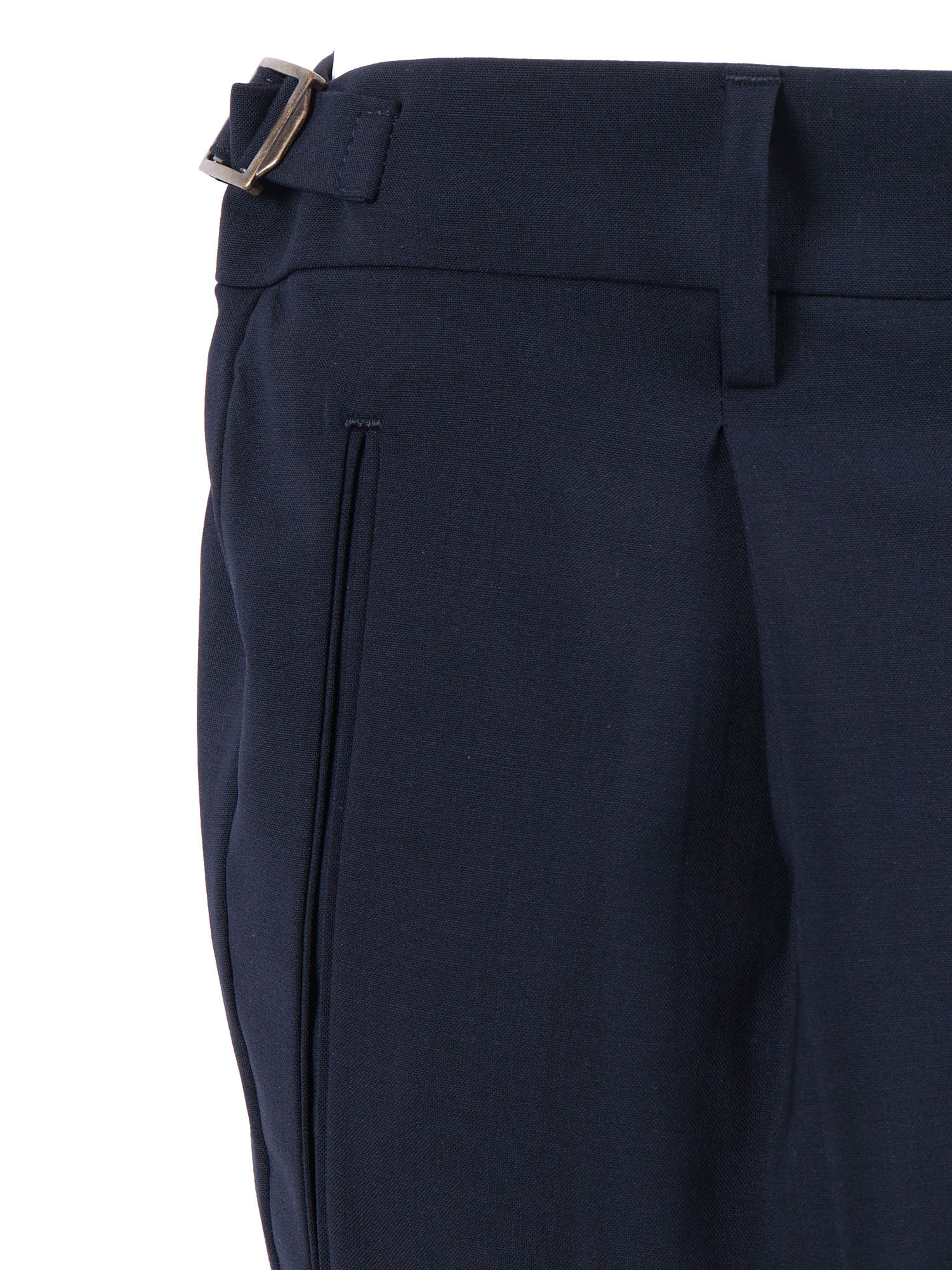 retrolong pants Blue Virgin Wool Elastane