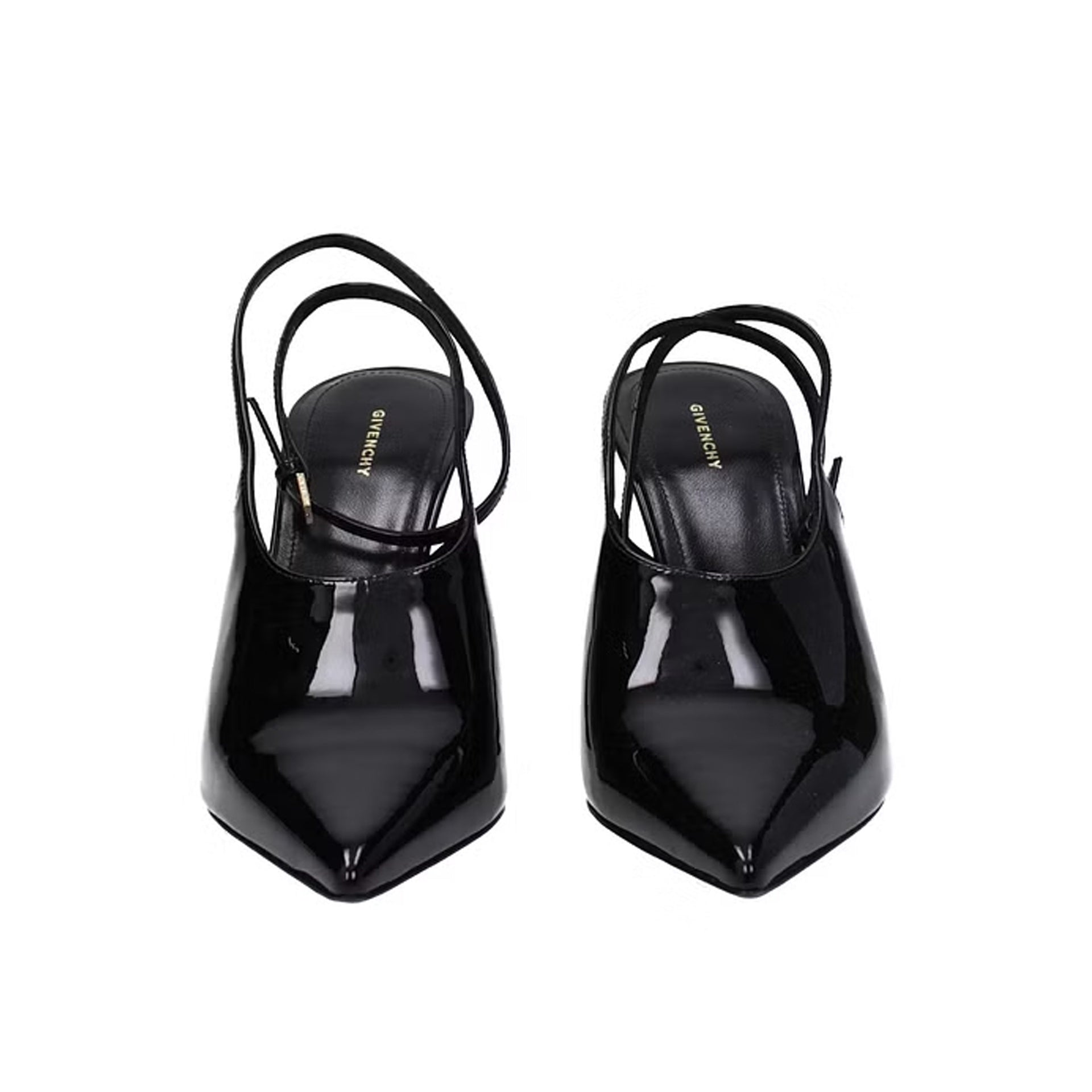 Leather Slingback Pumps Black Calf