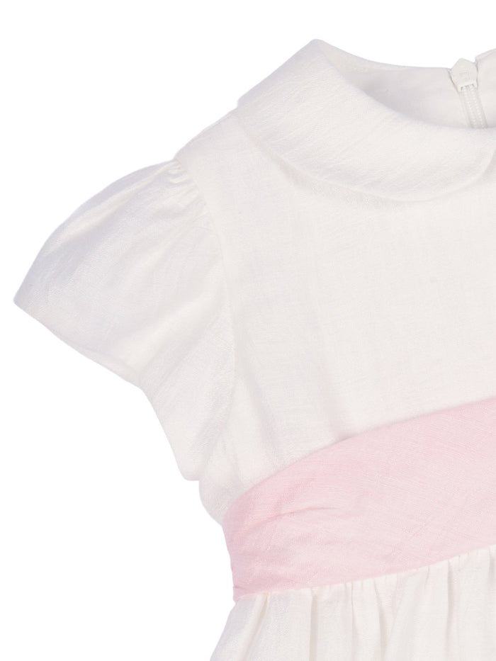 Short Sleeved Dress White