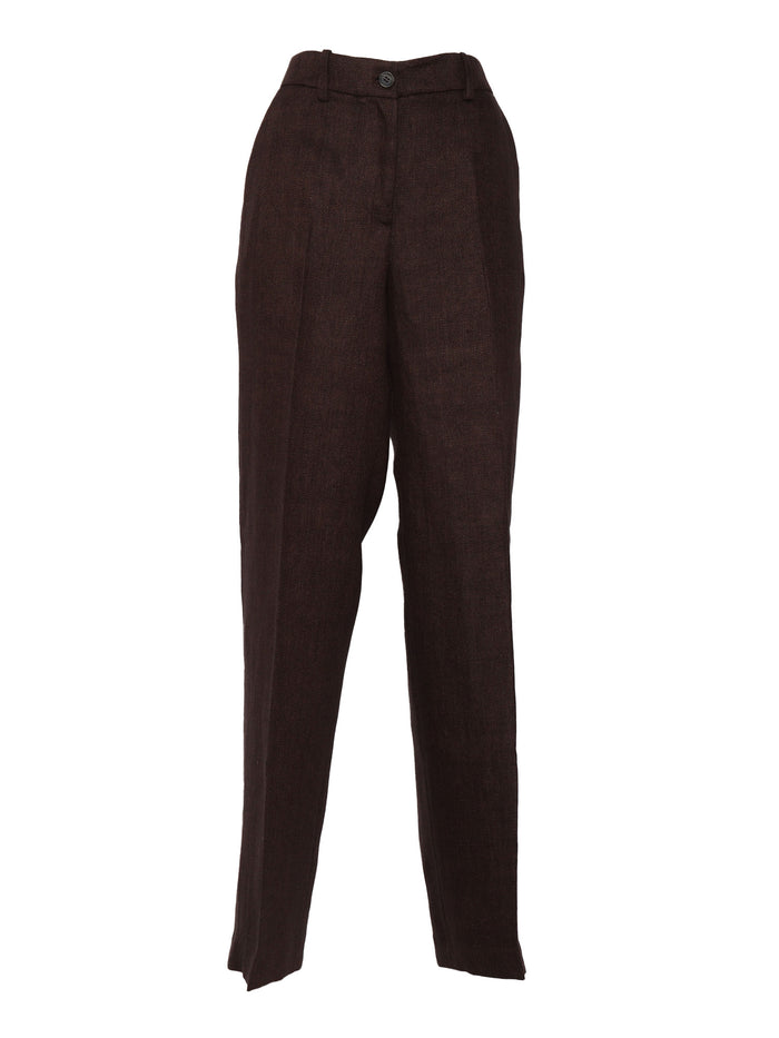 Pants Brown Linen