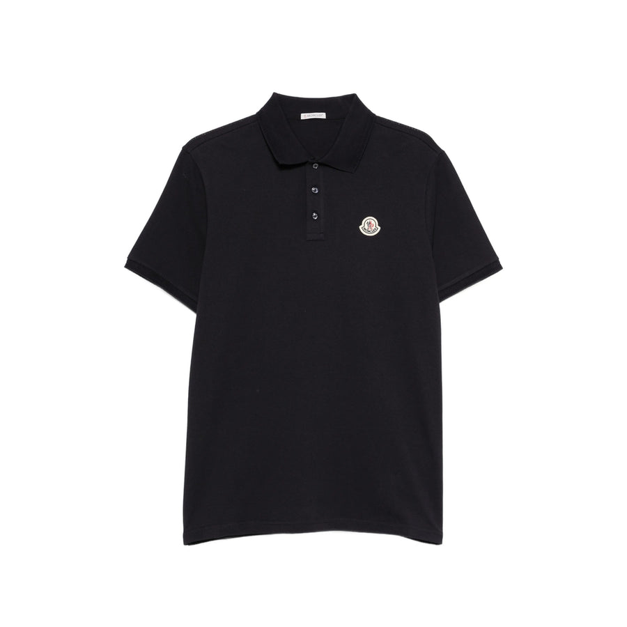 Polo Shirt Navy Cotton Blue
