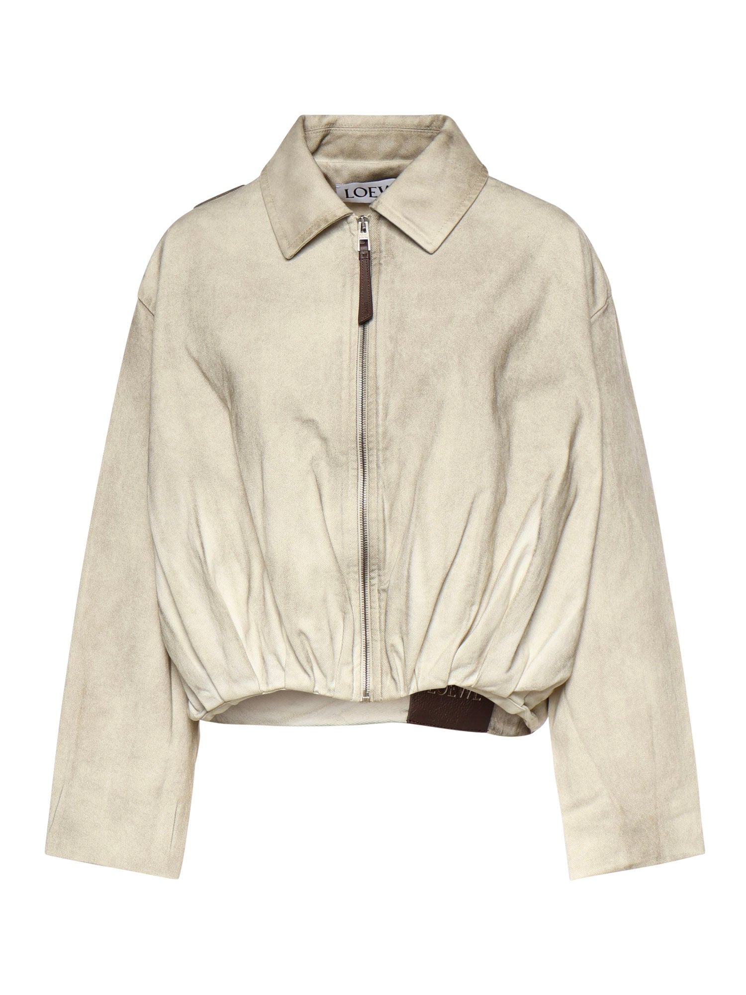 Loewe Jackets Light Grey Cotton