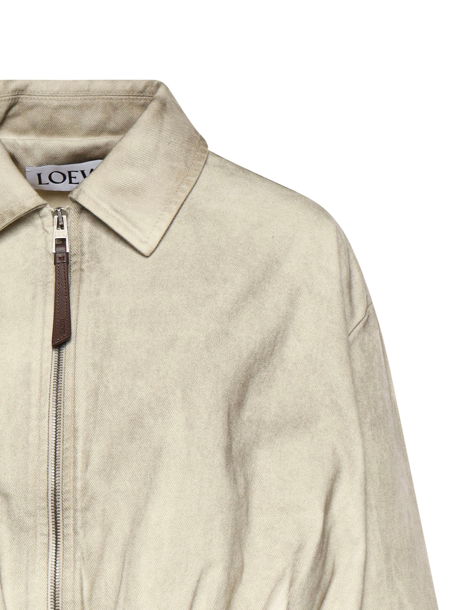 Loewe Jackets Light Grey Cotton