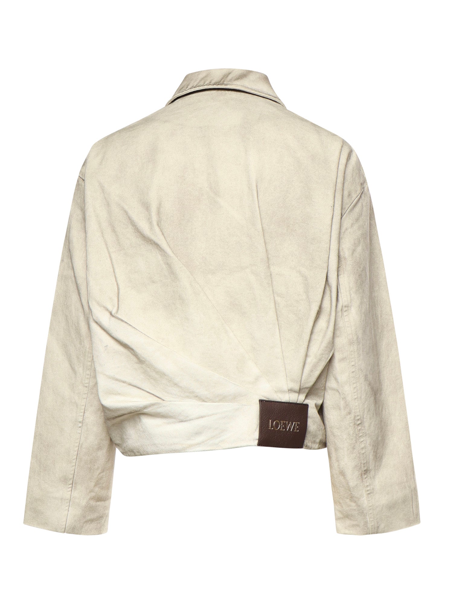 Loewe Jackets Light Grey Cotton