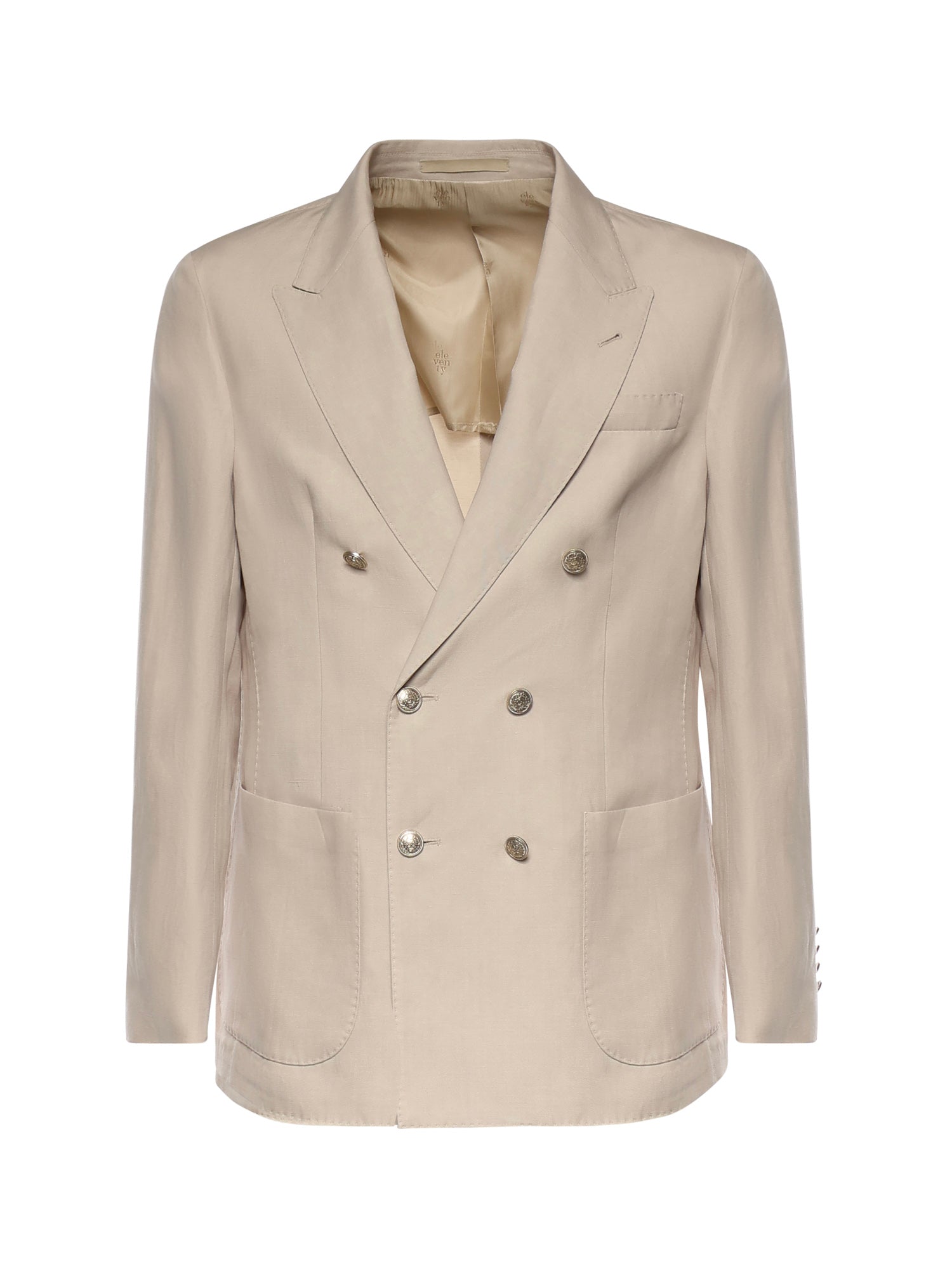 Eleventy Jackets Sand Lyocell Linen