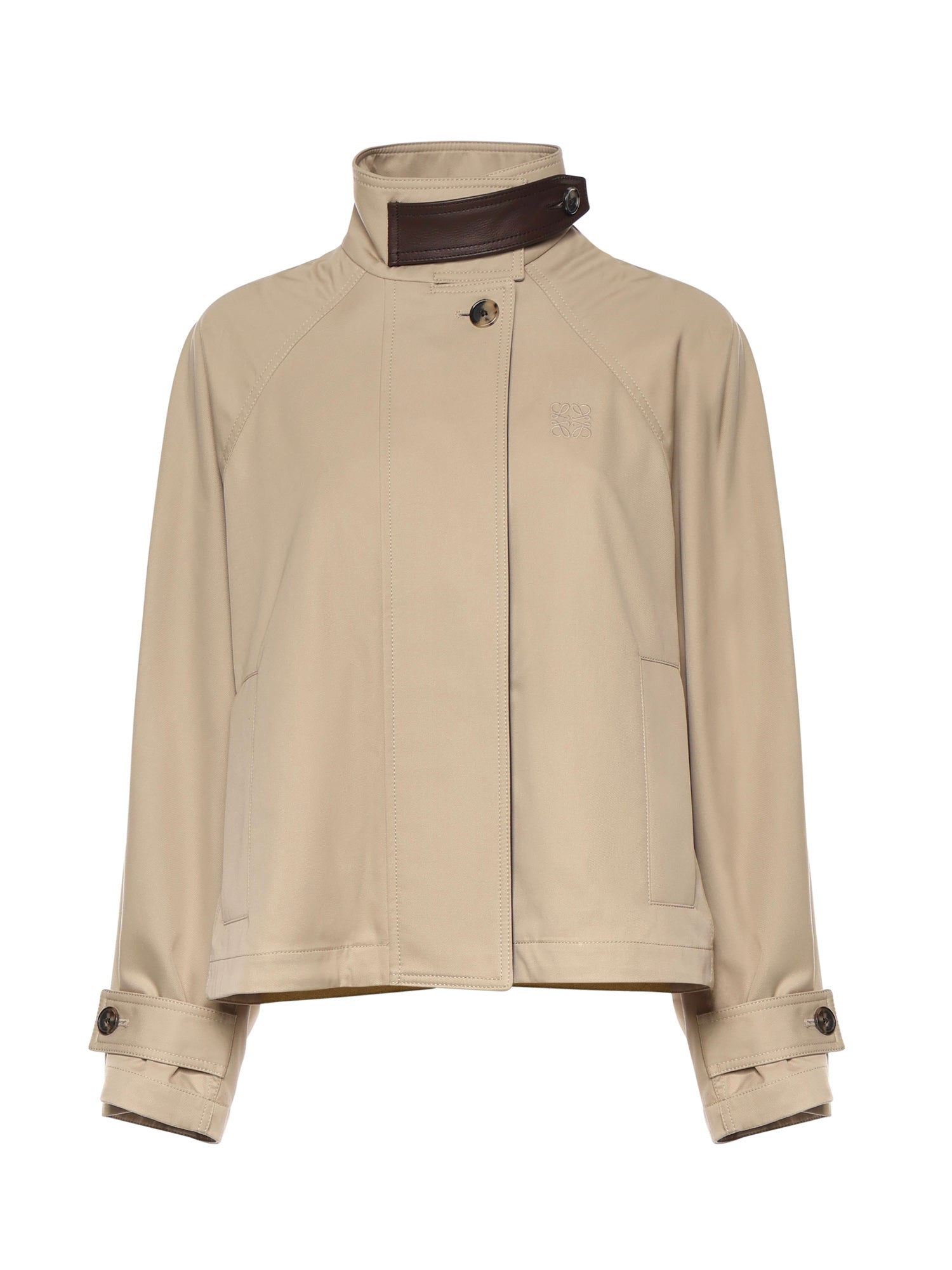 Loewe Coats Beige Cotton/silk