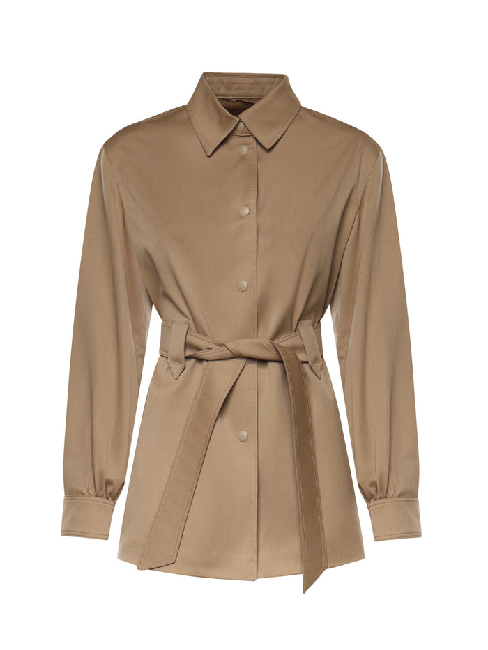 Max Mara Shirts Beige Virgin Wool