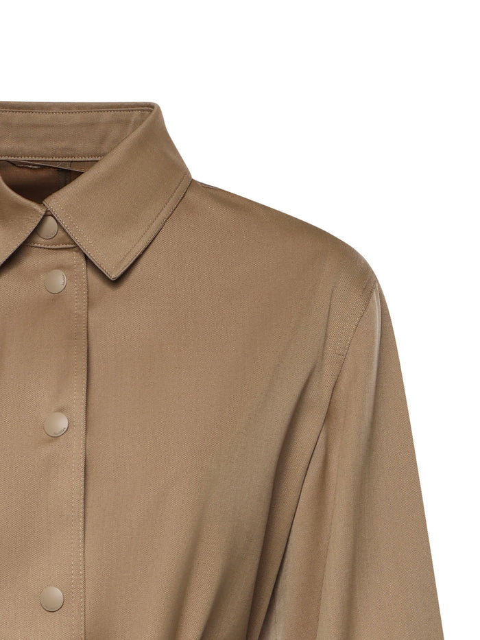 Max Mara Shirts Beige Virgin Wool