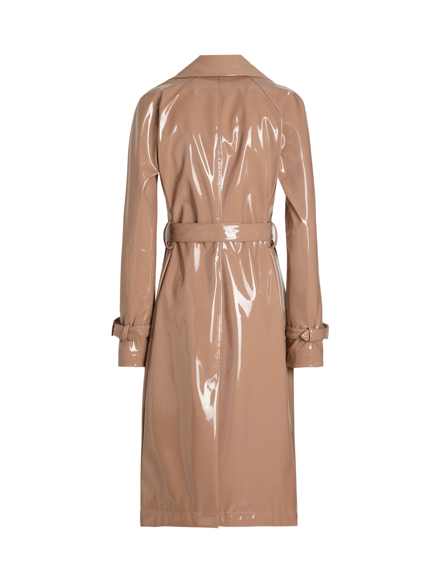 Dolce & Gabbana Coats Beige Polyurethane Polyester