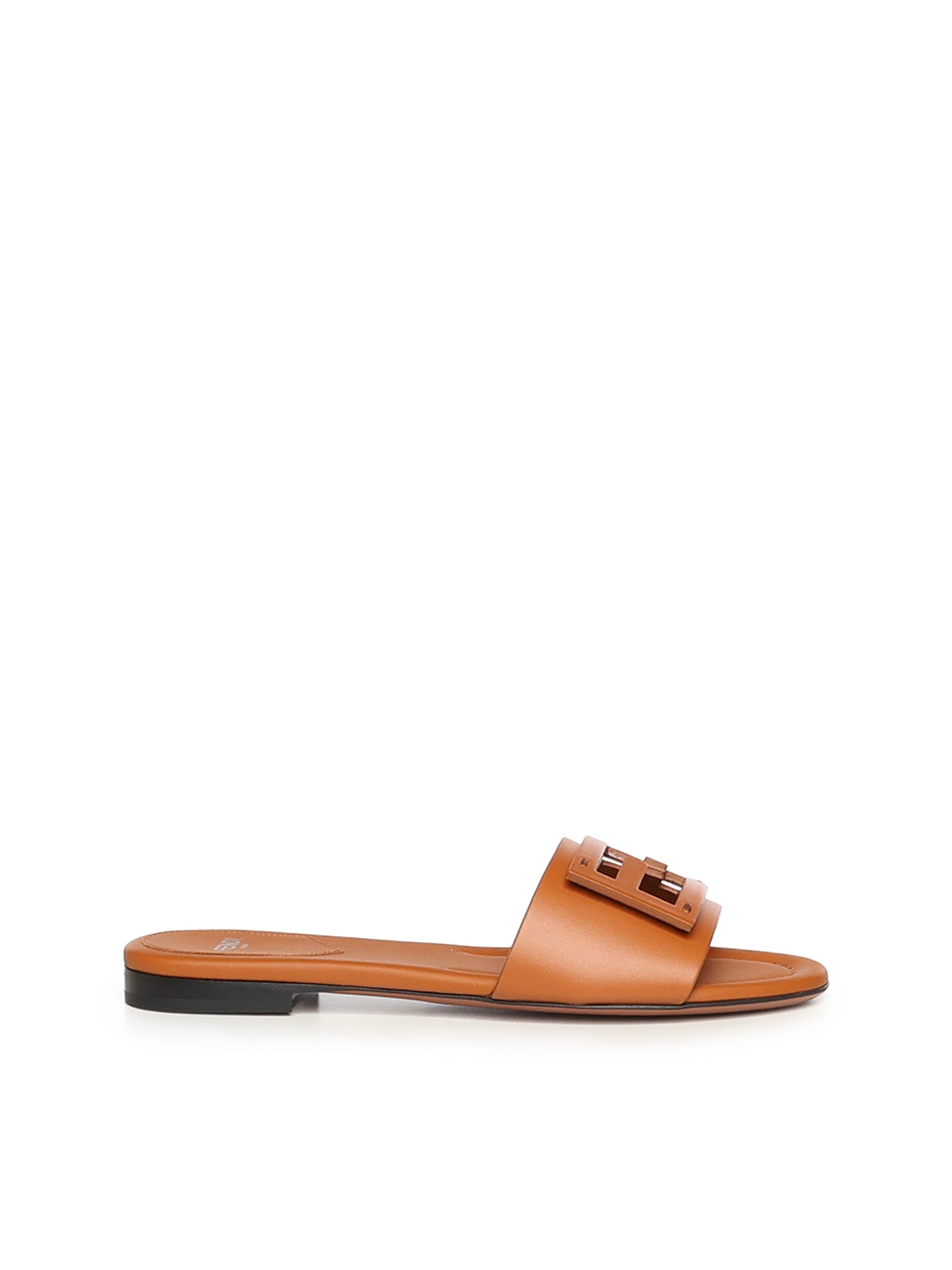 Fendi Sandals Brown Calfskin
