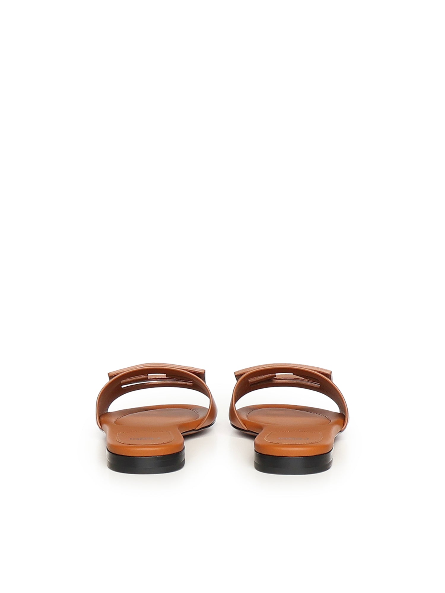 Fendi Sandals Brown Calfskin