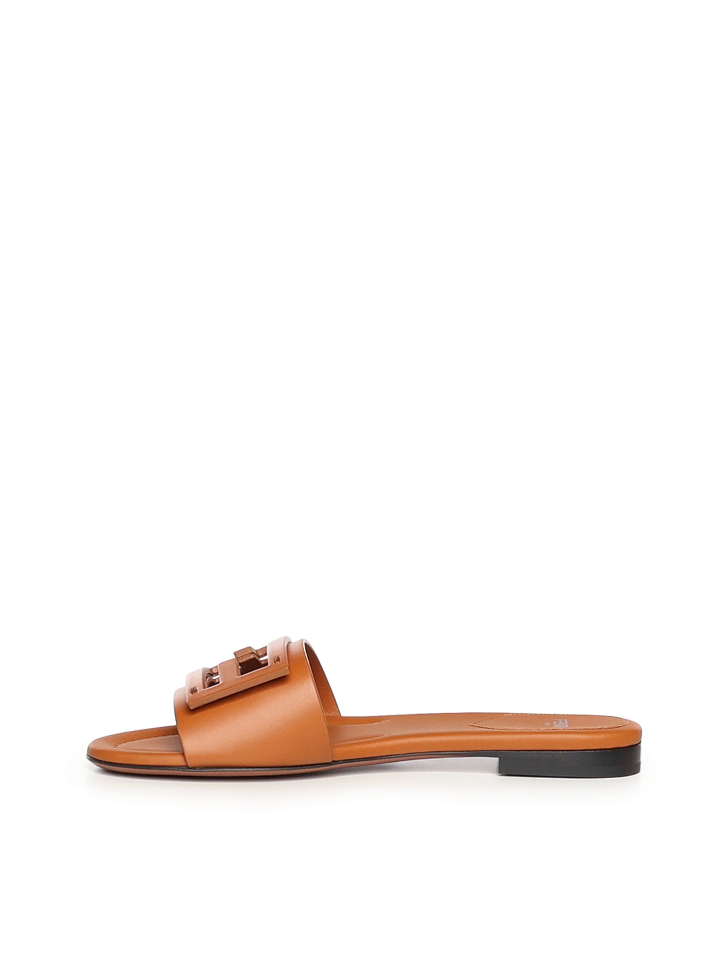 Fendi Sandals Brown Calfskin