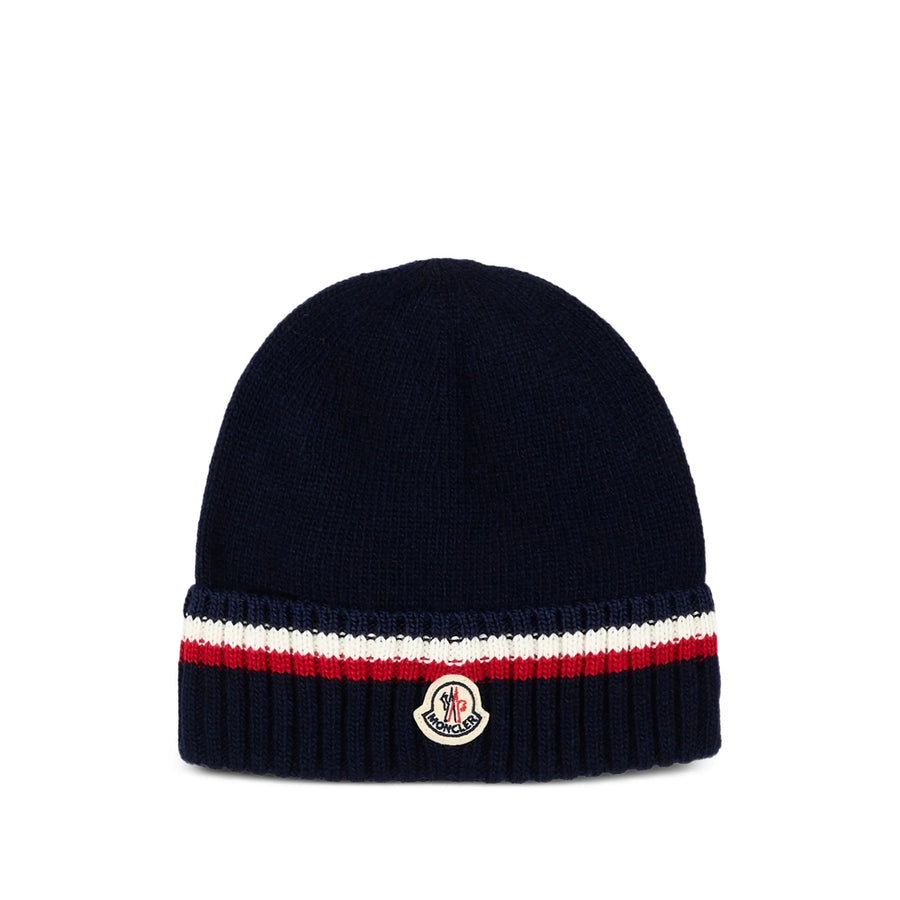 Knitted Wool Hat Blue