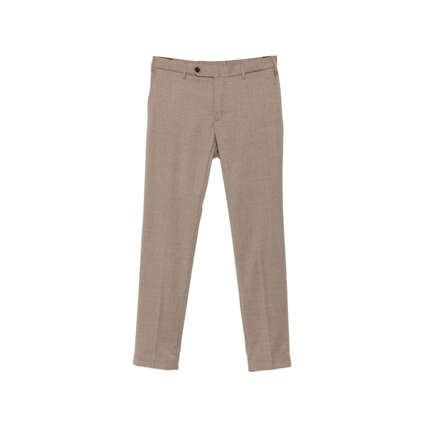 Straight-Leg Trousers Virgin Wool Neutrals Outer: Regular &