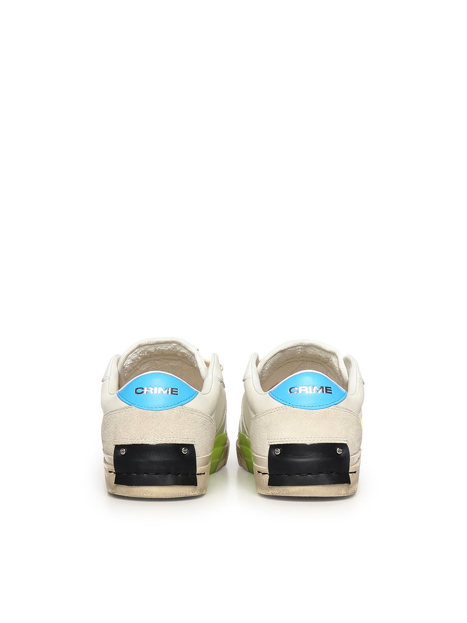 Crime London Sneakers Blue Leather Fabric