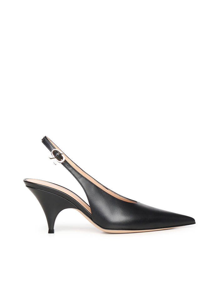 Gianvito Rossi With Heel Black Calfskin
