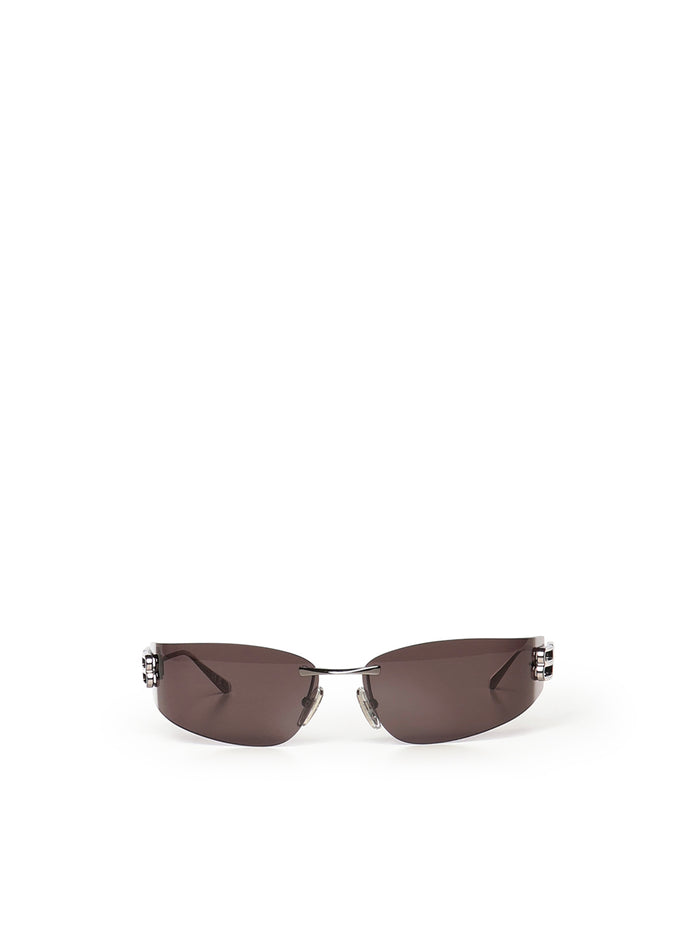 Balenciaga Sunglasses Silver/black Metal