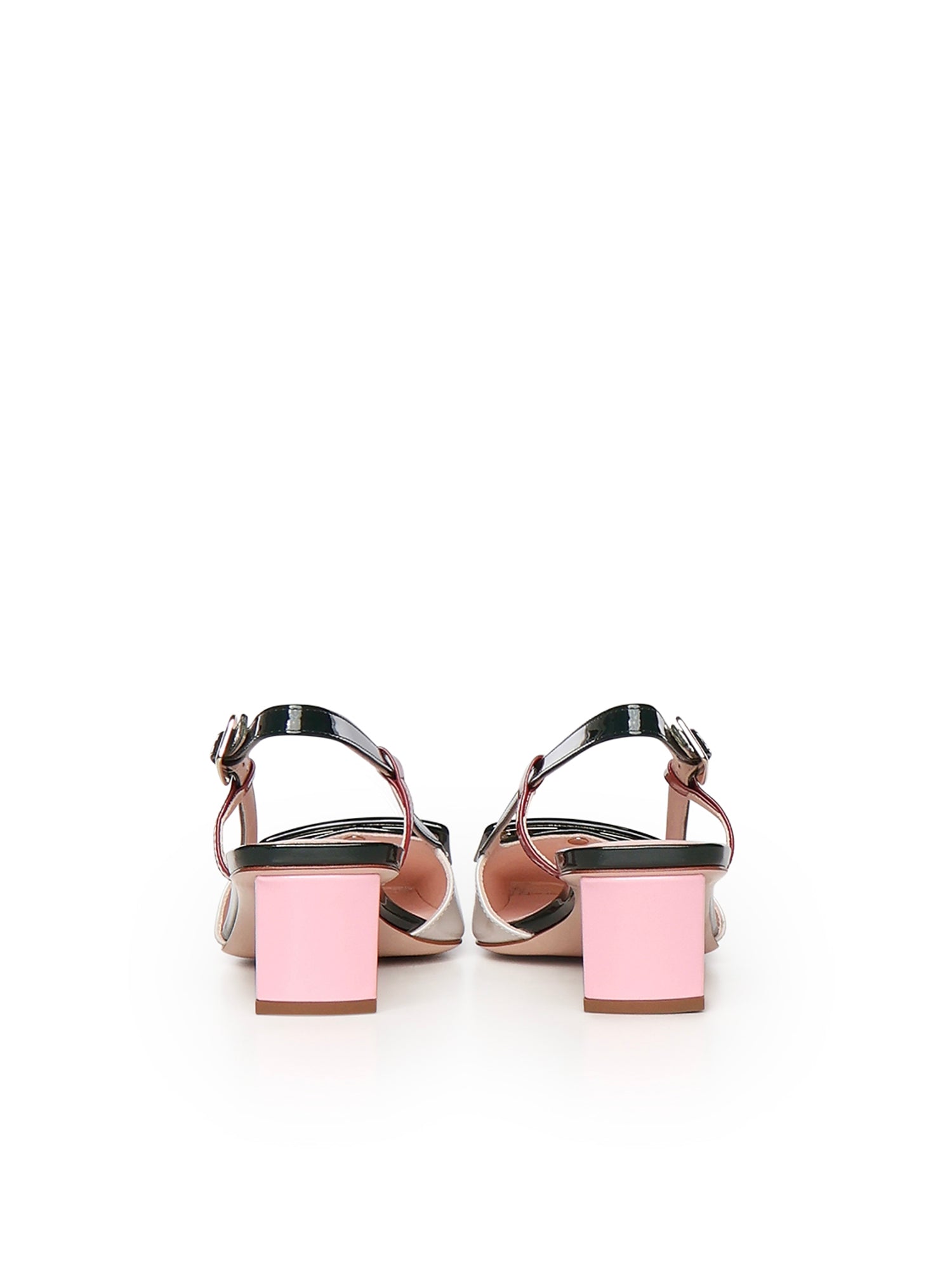 Roger Vivier Flat shoes White/green/turquoise Calfskin
