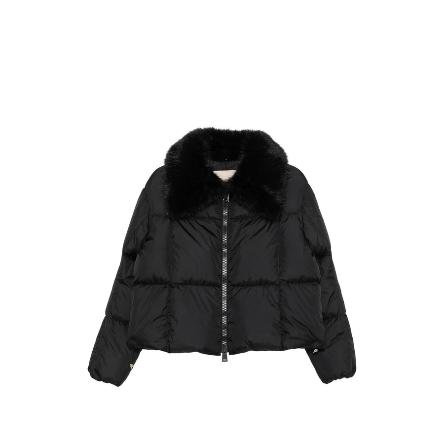 Quilted Puffer Jacket Black