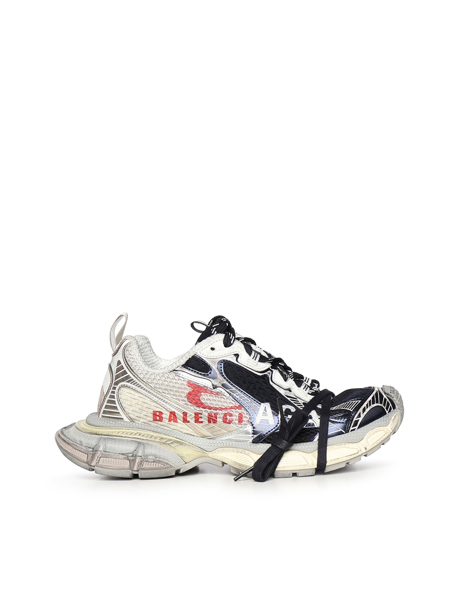 Balenciaga Sneakers Light Yellow/red/navy Polyurethane