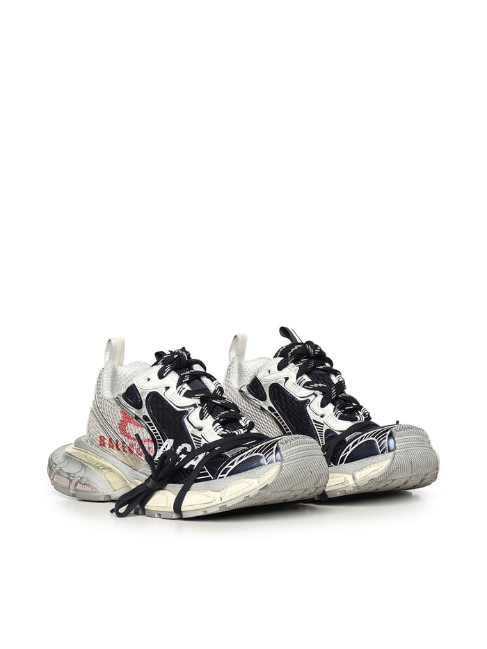 Balenciaga Sneakers Light Yellow/red/navy Polyurethane
