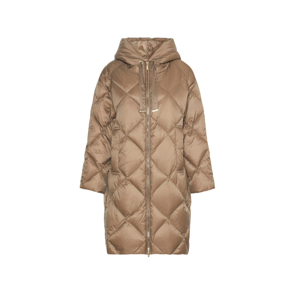 Quilted Jacket Brown Polyester