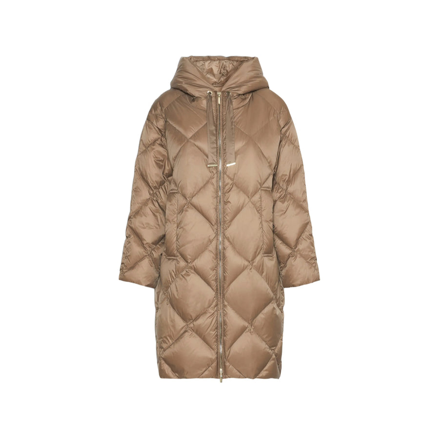 Quilted Jacket Brown Polyester