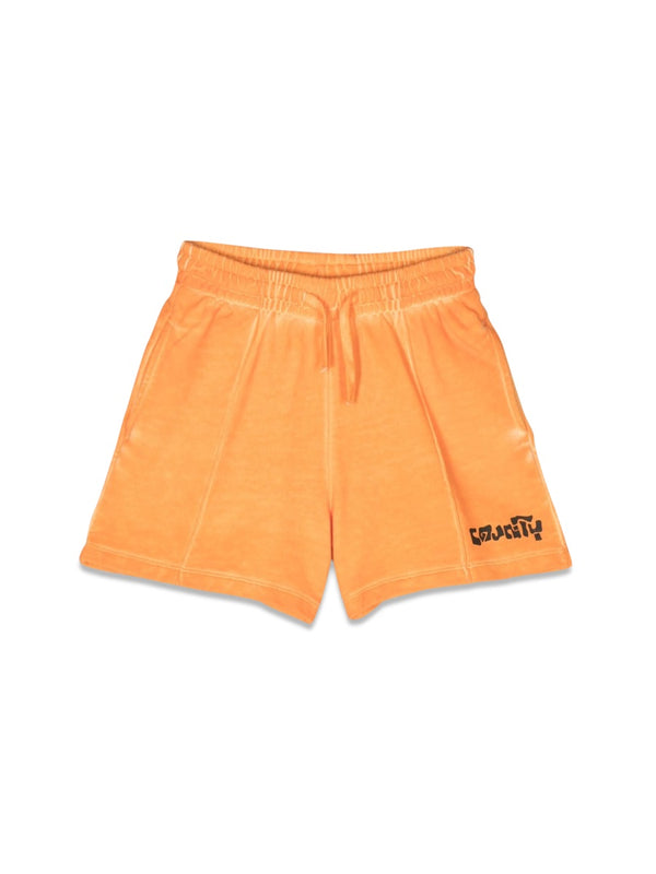 Sweatshorts Orange Cotton Short