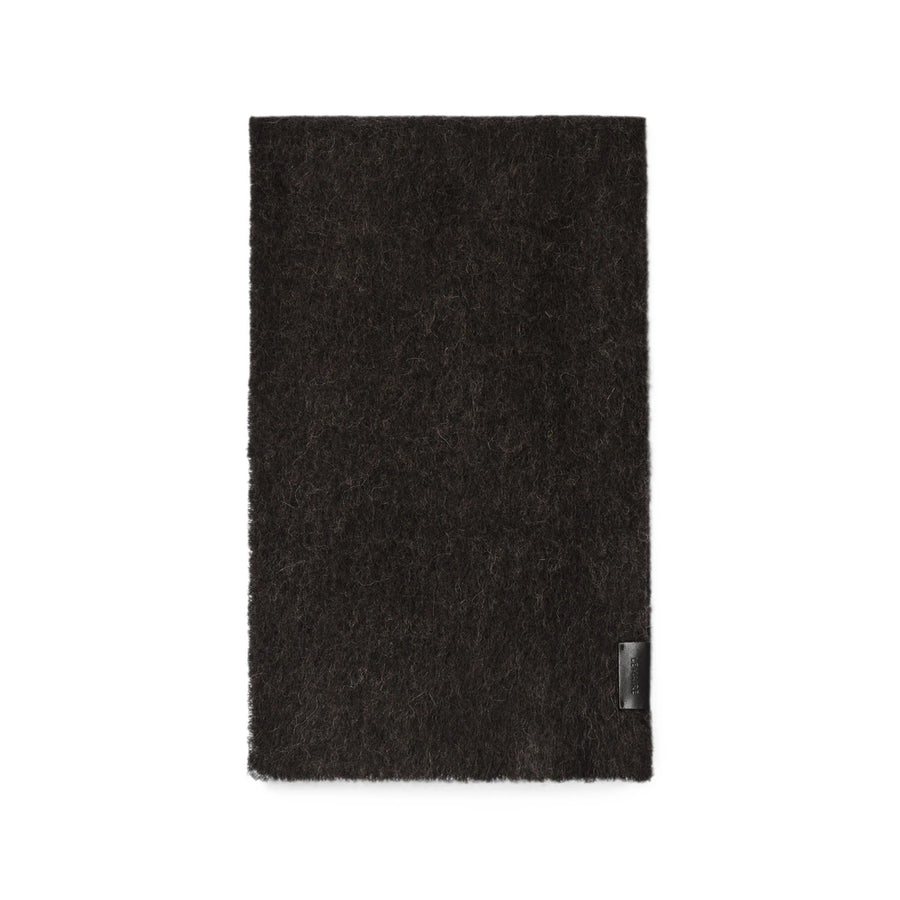 Scarf Brushed Alpaca Wool Brown