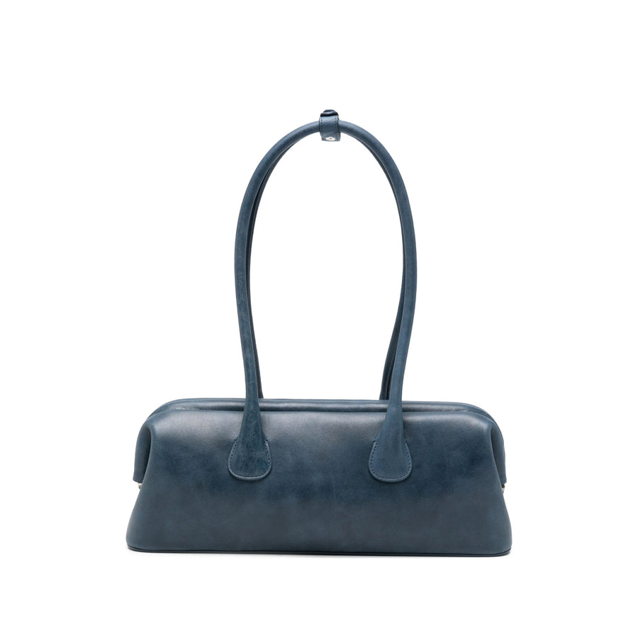 Tote Bag Blue Calf Leather